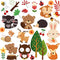 DEKOSH Kids Wild Safari Animal Wall Stickers for Nursery Decoration | Jungle Theme Peel & Stick Owl Woodland Nursery Wall Decals for Baby Playroom...