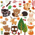 DEKOSH Kids Wild Safari Animal Wall Stickers for Nursery Decoration | Jungle Theme Peel & Stick Owl Woodland Nursery Wall Decals for Baby Playroom...