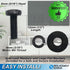 ReplacementScrews VESA Compatible M4 12mm TV/Monitor Wall Mount Screws for 75x75mm and 100x100mm Brackets. Metric Screws & Washers for Mounting An...