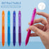 ParKoo 18 Colors Retractable Erasable Gel Pens Clicker, Fine Point 0.7mm, Make Mistakes Disappear, Comfort Grip for Journaling Drawing Writing Pla...