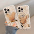 Cartoon Case for iPhone 13 Pro Max, Cute Mickey Mouse Shinny Gold Plating Curly Wave Frame with Quicksand Cell Phone Holder Strap for Woman Girls ...