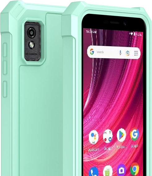 Ailiber Case for Blu Studio Mini 2023, with Screen Protector, Dual Layer Protection, Shockproof Corners TPU Bumper, Rugged Silicone Cell Phone Cas...