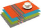 SHACOS Placemats Set of 4 Colorful Woven Vinyl Place Mats for Dining Table Reversible PVC Heat Resistant Table Mats (4, Multicolor)...
