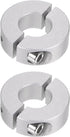 2pcs Double Split Shaft Collar for 16mm Shaft Set Screw Clamp-On Collars, 35mm OD, 12mm Width, for Stoppers, Position, Hold Timing Pulleys, Machin...