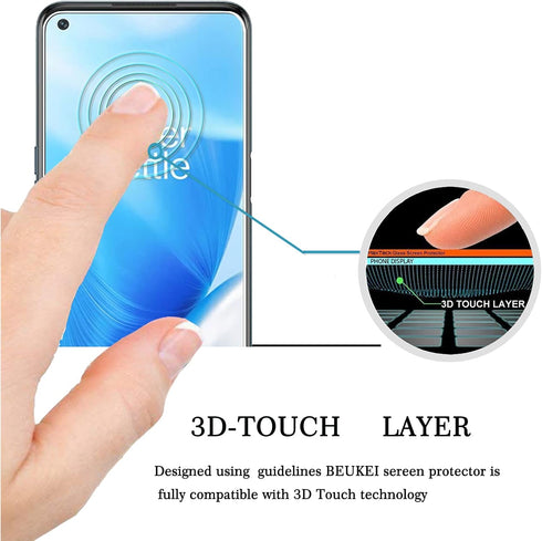 (3 Pack) Compatible for OnePlus Nord N200 5G Screen Protector Tempered Glass, Touch Sensitive,Case Friendly, 9H Hardness...