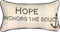 Manual Woodworkers & Weavers Inspirational Throw Pillow, 17 x 9, Hope Anchors The Soul...