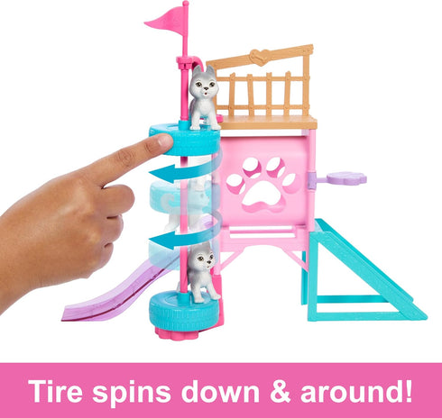 Barbie and Stacie to The Rescue Doll & Playset, Puppy Obstacle Course with Doll, 3 Dog Figures & 18 Accessories...