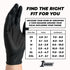 1st Choice Black Nitrile Gloves Medium Box of 100 Gloves Disposable Latex Free - Exam Grade Black Gloves for Cooking - 3mil...