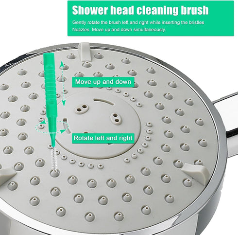 10pcs Shower Head Cleaning Tool, Shower Head Cleaner Picks with 10 Shower Head Cleaner Brush Gap Hole Anti-Clogging Cleaning Brush for Shower Head...