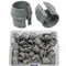 50pcs 1/2 Inch Non-Metallic Cable Connector - Snap Style Installation - Labor Saving, for Confined Areas - Single Cable 14/2-10/3 - Two Cables 14/...