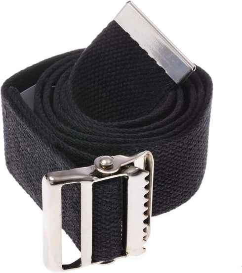 COW&COW Transfer and Gait Belt with Metal Buckle for Caregiver Nurse Physical Therapist 2 inch(Black, 72")...