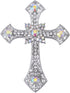 Alilang Holy Anglo Saxon Clear Crystal rhinestone Christian Cross Jewelry Pin Brooch...