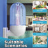 Mosquito Killer Lamp with Rotatable Plug, Electric Indoor Bug Zapper for Home Mosquito Indoor Bug Lights Zappers Electric Bug Zapper 2100V Output,...