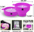 MMUGOOLER Original Microwave Popcorn Popper Silicone Popcorn Maker, Collapsible Bowl with Lid, Without BPA and Dishwasher Safe, Quick & Easy(Purpl...