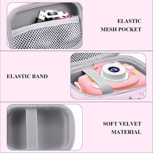 Leayjeen Kids Camera Case Compatible with Goopow/Mgaolo/CIMELR/Seckton/OZMI/Dylanto Kids Camera Toys, Easter Bunny Gifts for Toddlers Teens Girls ...