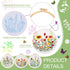 Elecrelive 3 Sets Embroidery Starter Kits for Adults Beginners with Flower Stamped Pattern & 1 Embroidery Hoop & & Fabric & Threads & Needles Hand...