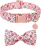 Valentine’s Day Dog Collar with Bow Tie, Pink Heart Bowtie Collar with Metal Buckle, Valentine’s Day Gift Pet Collar for Puppy Girl Boy Dog or Cat...