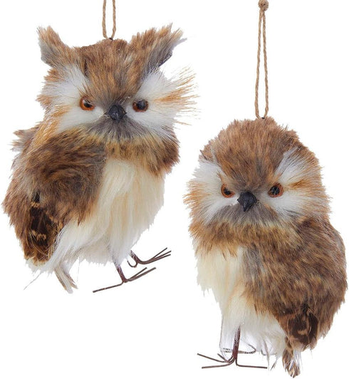 Kurt Adler Plush Brown Owl Ornament...