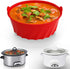 Leakproof & Reusable Slow Cooker Liners - Fits 6&7 Quart Round Crock-Pot - Dishwasher Safe Cooking Liner for Easy Cleanup...