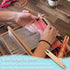 Wood Weaving Tools Set, with Crochet Needle and Comb Wooden Shuttles Stick for Inkle Loom Knitted DIY Craft Supplies...