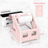 Label Holder Thermal Label Holder for Rolls and Fanfold Labels Shipping Label Stand Desktop Printer DIY Accessory Supplies for Home, Office (Pink)...