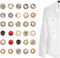 30PCS Women Shirt Brooch Buttons Cover up Anti-Exposure Fixed Brooches Pearl Decorative Pins Buttons for Coat Dress Clothes...