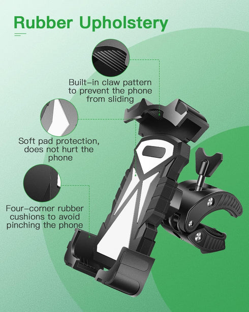 Universal Phone Holder Golf Cart, Phone Mount for Bike, Bicycle, Push Cart, Boat, Car, Stroller, Motorcycle, Fits Most Mobile Smartphones, Adjusta...