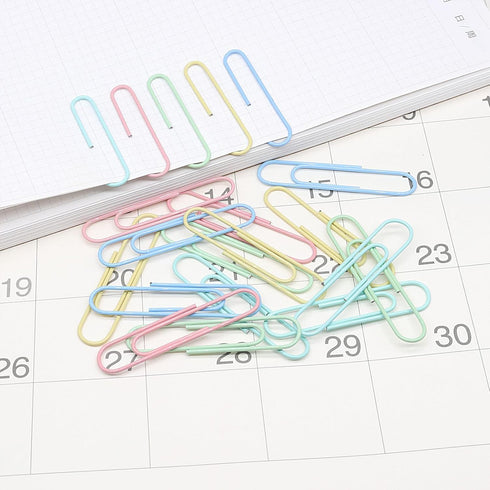 Paper Clip, Large Paper Clips, Jumbo, 50mm, 2 inches, Smooth, 100 Pcs/Box (Light Pink)...