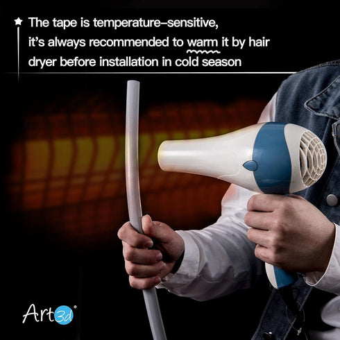 Art3d 10 Ft Peel and Stick Trim for Backsplash Tile Edge, Self-Adhesive Liner for Corner Decor in Silver...