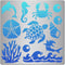 GORGECRAFT 6.3 Inch Ocean Creature Metal Stencil Dolphin Wood Burning Stencil Reusable Sea Animals Journal Stencils Turtle Template Stainless Stee...