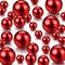 150 Pieces Vase Filler Faux Pearls Vase Makeup Beads No Hole Gloss Bead Mixed Sizes Round Pearl for Home Party Wedding Decor, 8/14/20 mm(Red)...