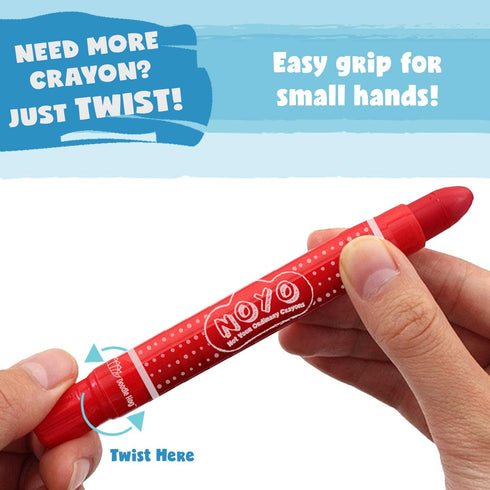 DOODLE HOG Washable Crayons 12 Colors, Kids and Toddler Crayons, Watercolor, Non Toxic, 3 in 1, for Kids Ages 4-8...
