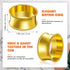 8 Pcs Gold Napkin Rings Set Metal Napkin Holder Rings Holiday Rhinestone Delicate Buckle for Easter Wedding Dinner Party Receptions Family Gatheri...