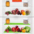 Dualplex Refrigerator Liners Washable | 6 Fridge Drawer Liners Mats | 13"x10.5" Shelf Liner Reusable | Sponge Keeps Produce Fresh Longer | Fruit &...