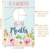 Baby Closet Size Dividers, Floral Closet Organizer for Girl, Nursery Wardrobe Divider Hangers to Arrange Clothes By Size or Age, Newborn Shower Gi...