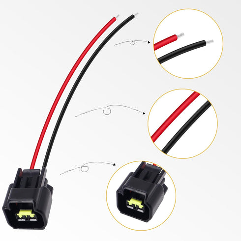 HiSport Ignition Coil Connector Pigtail Harness Compatible with Ford Mustang F-150 F-250 F-350 4.6L 5.4L 6.8L,8PCS...