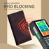 Oak Leathers Checkbook Cover Slim Minimalist For Men with RFID Blocking Credit Card Holder Wallet...