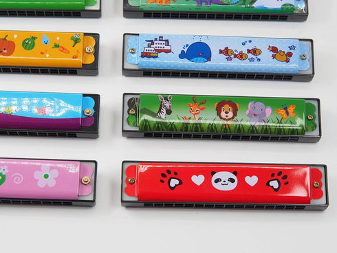 Kids Harmonica Party Favors, 12Pcs Harmonicas for Kids Musical Instrument Toy Gift, 16 Holes Toddlers Harmonica, Kids Party Favors Goodie Bags Stu...