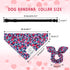 E-Clover Dog Collar Bandana Girl & Matching Scrunchie Set Heart Dog Collars Pet Accessories Adjustable for Small Dogs Puppy Owner Valentines Pink...