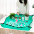 Melphoe 25Pcs Mini Garden Hand Transplanting Succulent Tools Set, 39.4" Thickened Repotting Mat & Plant Tag, Miniature Planting Indoor Fairy Care,...