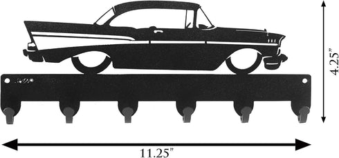 SWEN Products Farrell - 57 Chevy Key Metal Key Chain Hanger - Leash Holder...