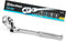 DURATECH 1/4" Drive Flex-Head Ratchet, 72-Tooth Ratchet Wrench, Quick-release, Reversible Switch, Full-Polished Chrome Plating, Alloy Steel...