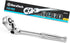 DURATECH 1/4" Drive Flex-Head Ratchet, 72-Tooth Ratchet Wrench, Quick-release, Reversible Switch, Full-Polished Chrome Plating, Alloy Steel...