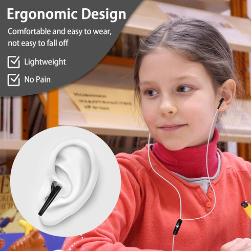 Kids Earbuds for Back to School with Cute Earphones Storage Case, Unicorn Earbuds for Kids in-Ear Headphones Wired Gifts with Mic, Lovely Gifts fo...