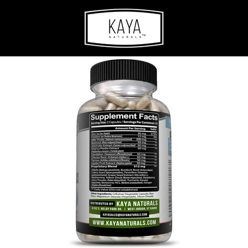 Kaya Naturals Liver Support | Gut Health Supplements for Women and Men | Milk Thistle and Dandelion Root Capsules | Detox Cleanse Liver Supplement...