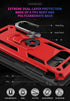 Androgate for Samsung Galaxy S10 Plus Case with HD Screen Protectors, Military-Grade Metal Ring Holder Kickstand 15ft Drop Tested Shockproof Cover...