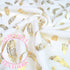 American Baby Company Heavenly Soft Chenille Fitted Contoured Changing Pad Cover, Sparkle Gold Feather on Solid Pink, for Girls...