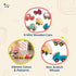 B. toys- 6 Little Wooden Toy Cars- Free Wheee-Lees- Vehicles- Colorful Car Play Set for Toddlers, Kids- 1 Year +...