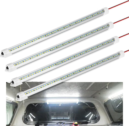 12V Interior LED Light Bar, DC 12V LED Light Strip w/Switch for Car, Trailer, Truck Bed, Van, RV, Cargo, Boat, Cabinet, Slim Enclosed Trailer Ligh...