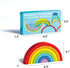 Wooden Rainbow, Stacking Learning Toy for Kids Toddlers Baby, 7 Pieces Bright Colors Rainbow, Building Blocks Game. Rainbow Arch Puzzle Tunnel....
